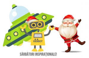 Mesajul lui Kidibot de Crăciun pentru copii, părinți și profesori!
