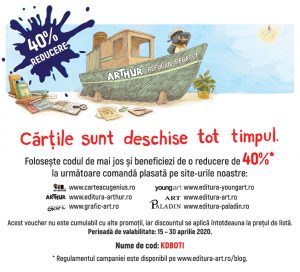 Ai primit 40% reducere la cărțile Editurii Arthur!