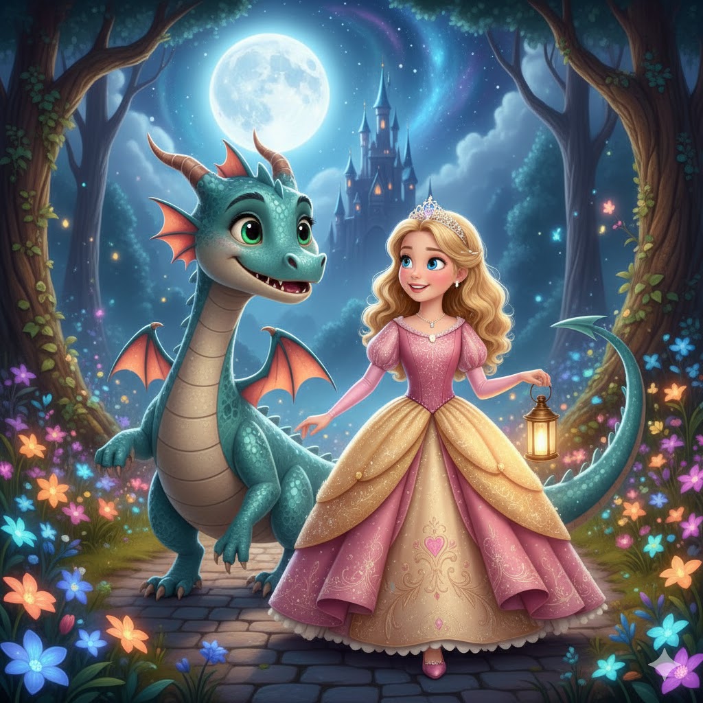 Personaj poveste - Prințesă și Dragon