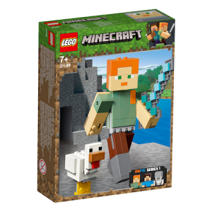 LEGO® Minecraft - Alex Minecraft BigFig cu gaina 21149