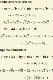Lecția 21. DESCOMPUNEREA ÎN FACTORI – pregătirea Evaluării Naționale