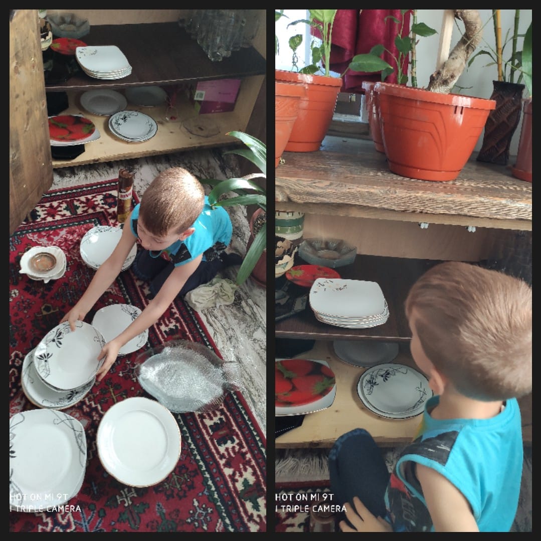 Am făcut ordine la farfurii